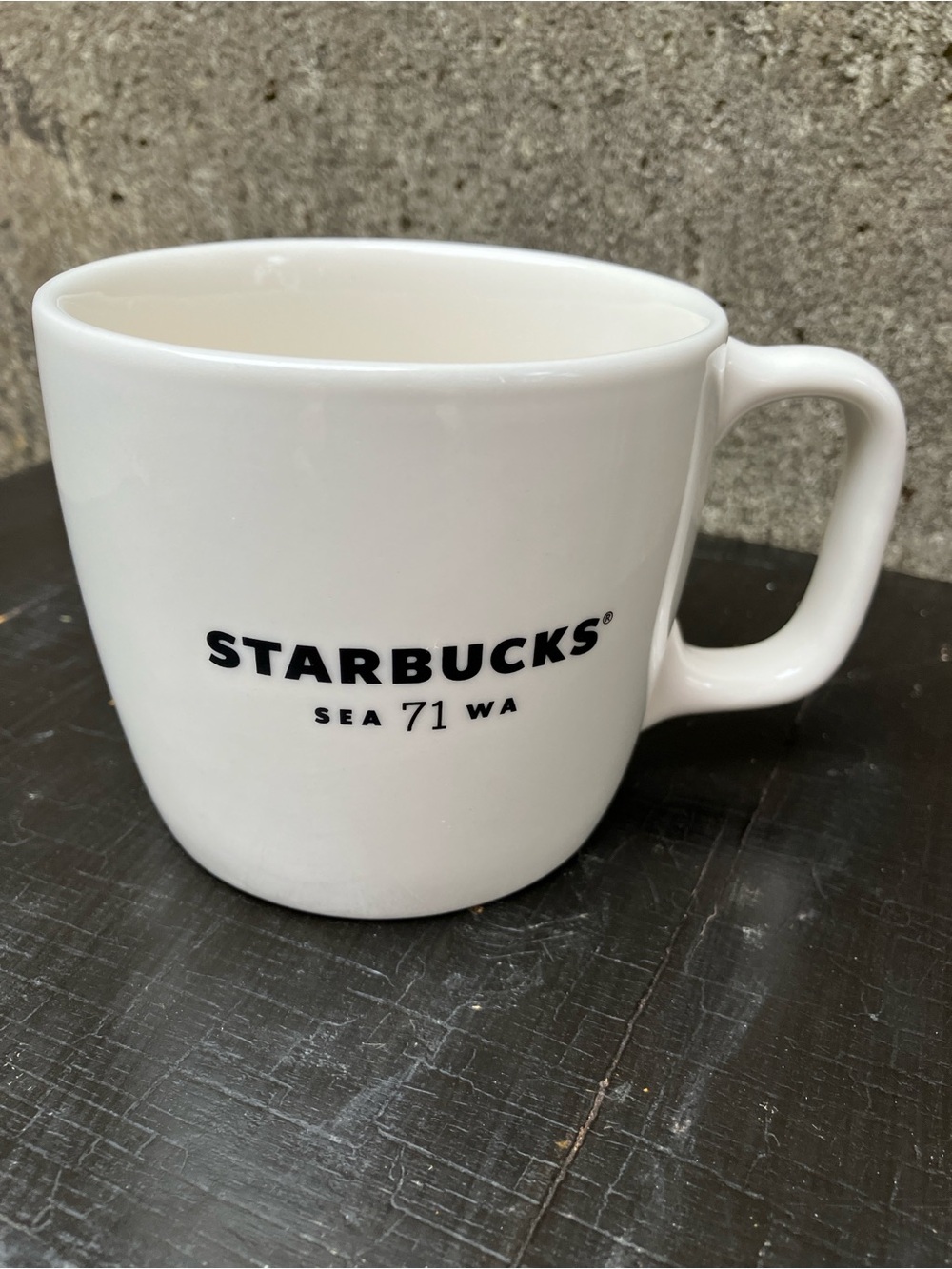 Starbucks Seattle "SEA 71 WA" White Ceramic Coffee Mug - 12oz